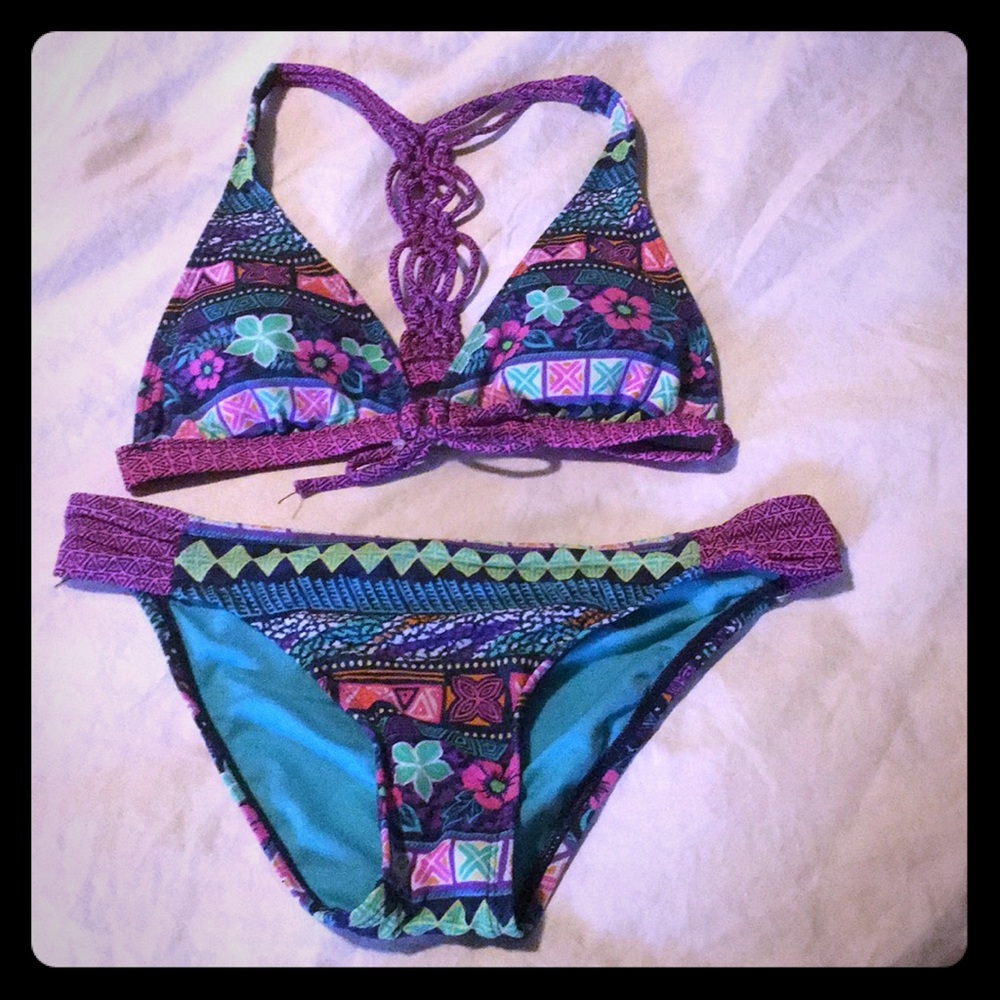 Tribal racerback bikini set